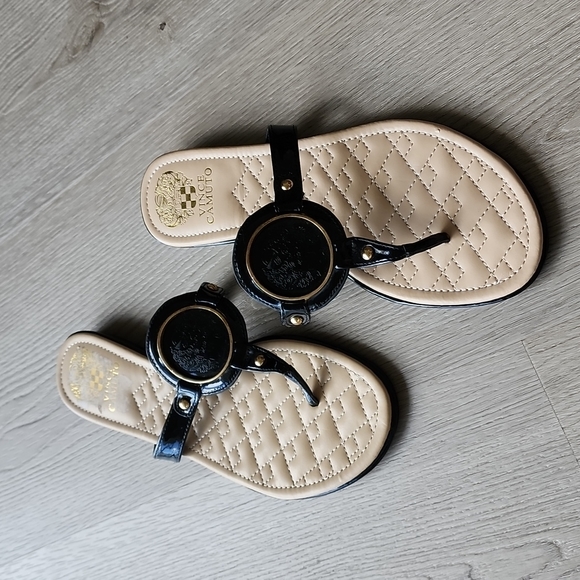 VINCE CAMUTO SANDALS BLACK SIZE 9 - Picture 2 of 3